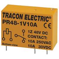 Tracon Tracon PR48-1V10A Print relé 48V DC / 1×CO (10A, 230V AC / 30V DC)