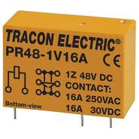 Tracon Tracon PR48-1V16A Print relé 48V DC / 1×CO (16A, 230V AC / 30V DC)