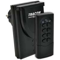 Tracon Electric Tracon RCS11-IP, Távkapcsolós csatlakozóaljzat, 1 aljzat, 1 távírányító, IP44 230VAC, 50Hz, 3600W, IP44, 433,92MHz