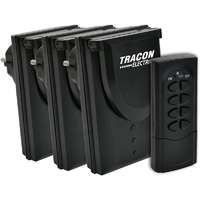 Tracon Electric Tracon RCS13-IP, Távkapcsolós csatlakozóaljzat, 3aljzat, 1 távírányító, IP44 230VAC, 50Hz, 3600W, IP44, 433,92MHz