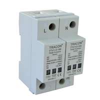  Tracon TTV1+2-100-2P, AC/DC túlfeszültség levezető, 1+2-es típus, egybeépített 230/400 V, 50 Hz, 8 kA (10/350 us) 50/100 kA (8/20 us),2P
