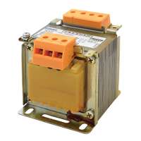  Tracon TVTRB-60-A Vezérlő transzformátor ( biztonsági ), 1 fázisú, 230-400V/primer, 6-12-24V/szekunder 60VA teljesítménnyel IP00 TVTRB