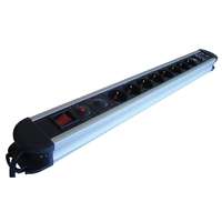 Tracon Electric Tracon HKTM8-3M-KT-ALU ALU 8-as elosztó kapcsoló+túlfesz+túláram+koax+tel védelem 8×SHUKO, 3m, max.16A, 250V, 3680W, H05VV-F