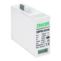  Tracon ESPD2-DC40-1000VG T2 DC típusú VG túlfeszültség levezető, betét 1000V Ucpv: 1200V; In:20kA; Imax:40kA; Up:4kV; Var+GTD