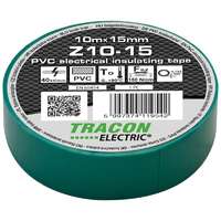 Tracon Electric Tracon Z10-15, Szigetelőszalag, zöld 10m×15mm, PVC, 0-90°C, 40kV/mm