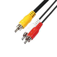  USE A 4-3 Audió kábel, 3 RCA dugó-3 RCA dugó, 3 m ( A 4-3 )