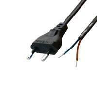  USE N 2/VDE hálózati csatlakozókábel, 2x0,75, 1,5 méteres kábellel, ónozott véggel ( N 2/VDE )