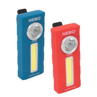  NEBO NEB-6809-G lámpa, 3 x AAA elem (tartozék), műanyag, 300 lm, övcsipesz akasztóval, víz-, és ütésálló, NEBO TINO