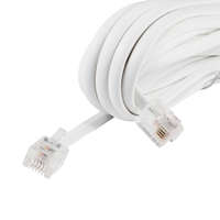  USE T 5-5/WH Telefoncsatlakozó kábel, 6P4C, dugó-dugó, 5m ( T 5-5/WH )