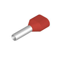  Weidmüller 9018540000 H1,0/15D ZH ROT SV-iker piros műanyag gallérral Érvéghüvely, Iker-érvéghüvely, 12 mm, 8 mm, Piros