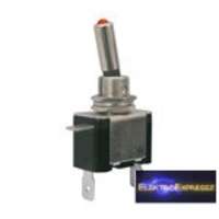 Karos kapcsoló 2pol./2pin ON-OFF 12VDC/25A (piros leddel)