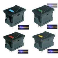 Billenő kapcsoló 2pol./4pin ON-OFF 250V/3A (LED)