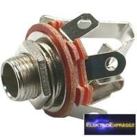 Sztereo jack alzat 6,3mm,nyitó érintkezőkkel