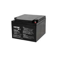 Ólom-sav gondozásmentes akkumulátor VIPOW 12V 28Ah