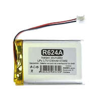 Rechargeable LiPo battery 3,7V/1200mAh 673450 HADEX