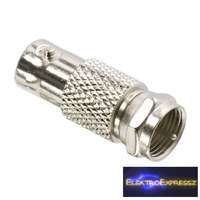 BNC / F átalakító BNC aljzat - F dugó aranyozott tüske