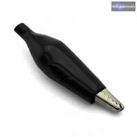 Krokodil csipesz, közepes, fekete