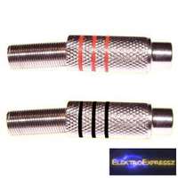 RCA fém aljzat. 6-7mm-es kábelra