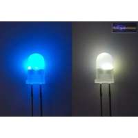 5mm villogó kék-fehér LED