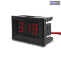 Mini digitális feszültségmérő piros 4.5-30V (2 vezetékes)