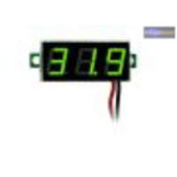 Mini digitális feszültségmérő zöld 2.5-30V (2 vezetékes)