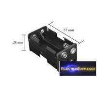 Elemtartó 4 db AA (ceruzaelem) 9V-os csatlakozással