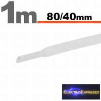 Zsugorcső Fehér • 80 / 40 mm