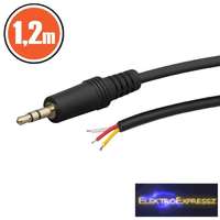JACK kábel 3,5 stereo JACK dugó 1,2 m