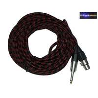 Mikrofonkábel, XLR kábel XLR ajzat - 6,3 mm-es jack mono dugó 5m