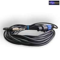 HQ Mikrofon kábel 6,3 mm-es mono jack dugó - Speakon dugó, hossza 10 m.