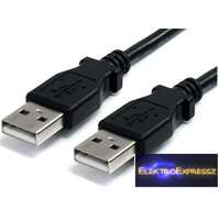  USB 2.0 kábel &#039;A&#039; és &#039;A&#039; dugókkal szerelve Hossza: 1 m Színe: fekete