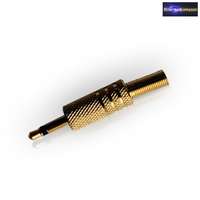 JACK dugó Mono 3,5 mm Fém kivitel törésgátlóval aranyozott