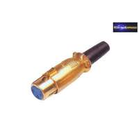 XLR ajzat • 3 pólusú 3 pólusú Aranyozott Fém kivitel