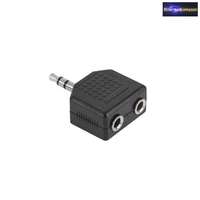 2x 3,5mm jack aljzat -> 3,5mm jack dugó átalakító