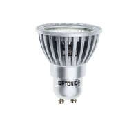 Optonica LED spot, GU10, 4W, 230V, COB, meleg fehér fény,50°