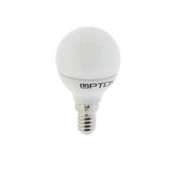 Optonica LED gömb, E14, 6W, 240° fehér fény