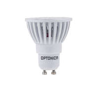 Optonica LED spot, GU10 4W, 230V, COB, semleges fehér fény, 50°, fehér