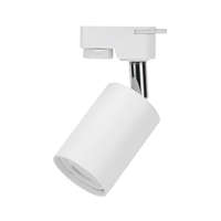 Optonica Beltéri lámpatest egyfázisú sínekhez, alumínium, fehér ház, GU10-es foglalat, MAX 35W ф55x82 mm