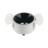 Optonica Beépíthető spot lámpatest, kör, fehér házas - fekete belső GU10-es foglalat, MAX 35W, IP20, ф140x50 mm