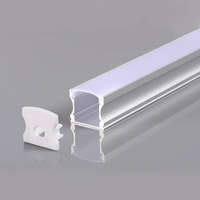 Optonica LED szalaghoz alumínium profil 17,2*14,4*12mm - 2m - szürke