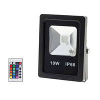 Optonica LED reflektor 10W, kültéri, távirányítóval(INFRA), RGB - IP65