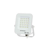 Optonica LED reflektor, 10W, 900lm, AC230V, fehér ház, 90° IP65 6000K
