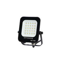 Optonica LED reflektor, 10W, 900lm, AC230V, fekete ház, 90° IP65 6000K