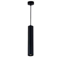 Optonica Függesztett lámpatest GU10-es foglalattal, fekete külső,alumínium, "Slim tube edition" 5,5*30cm