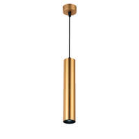 Optonica Függesztett lámpatest GU10-es foglalattal, arany külső,alumínium, "Slim tube edition" 5,5*30cm