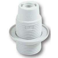 E14 csillárfoglalat, műanyag, pattintós, 60W , fehér 0717