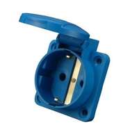 SEZ VZ16S beépíthető 2P+F csapfedeles háztartási dugalj