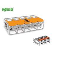  Wago 221-615 Compact oldható univerzális vezetékösszekötő mindenfajta vezetékhez 5 x max.6mm2