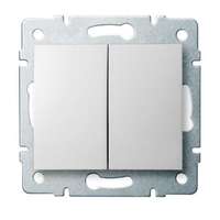 Kanlux LOGI 02-1060-102 bi, dupla alternatív váltó kapcsoló, fehér 25073