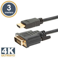  delight 20381 DVI-D / HDMI kábel 4K Ultra HD, 3m